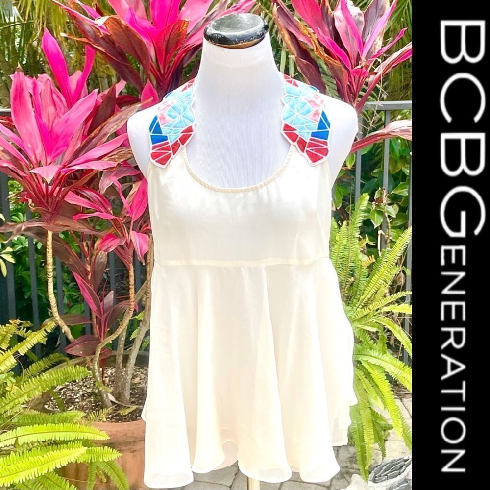 BCBGeneration Patchwork Layered Tank NWT - image 1